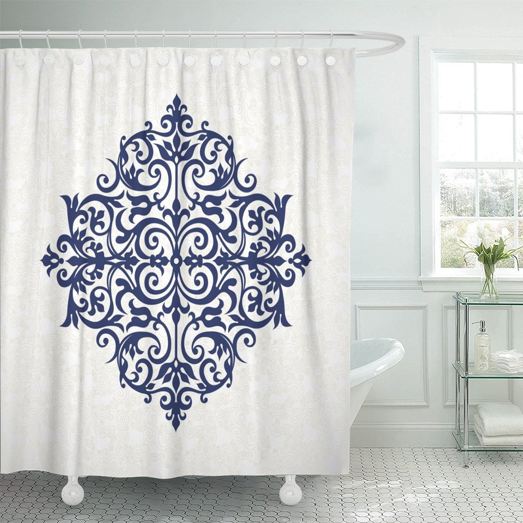 PKNMT Vintage Pattern in Victorian Ornate for Traditional Blue