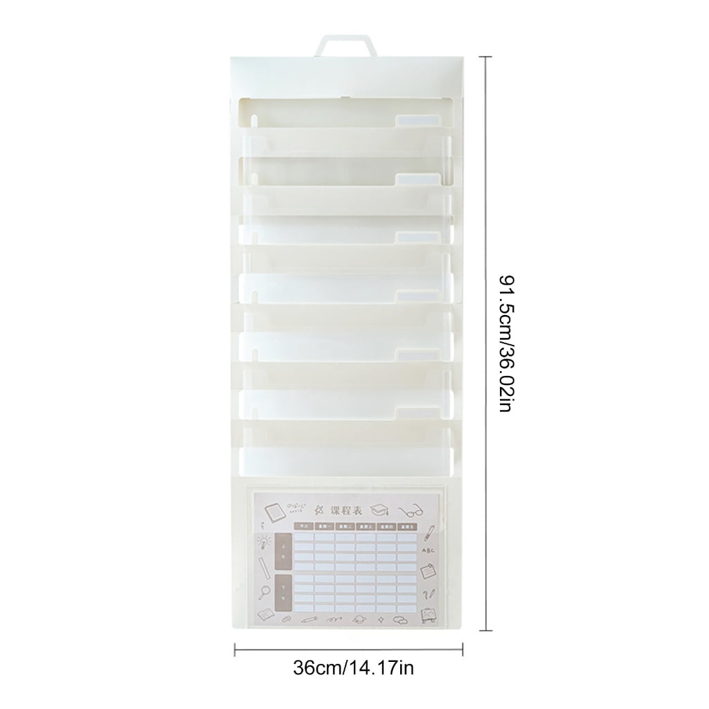 YongCo Wall Hanging Document Organizers 6 Pocket Expanding File Organizers Document Bag