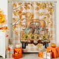 thumbnail image 4 of Shower Curtain 48"W x 72"L Fall Squirrel Sunflower Pumpkin Leaves Truck Brown Plaid Fabric Shower Curtains Set with Hooks Water Repellent Bathroom Curtains Machine Washable Bathroom Accessories, 4 of 6