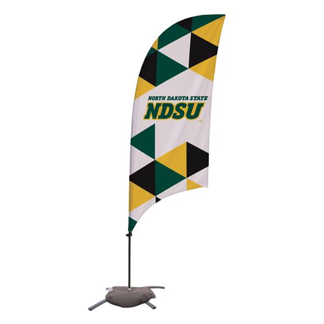 Showdown Displays 810029NDS-003 7.5 ft. North Dakota State Bison Razor Feather NCAA Flag with Cross Base - No.003