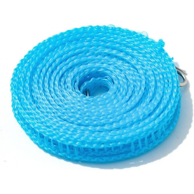 Cordón De Lavado Ajustable TUNC Tendedero Portátil A Prueba De Viento Azul 5m