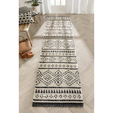 Well Woven Odwina Grey Tribal Diamond Pattern 3x10 (2'7" x 9'10") Runner Rug