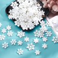 thumbnail image 5 of 100PCS White Resin Snowflakes White Snowflake Cabochon Christmas Snowflake Resin Charms Resin Embellishment Ornaments for Scrapbooking Resin Crafts - 3 Sizes White, 5 of 7