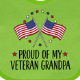 thumbnail image 4 of Inktastic Military Proud of Veteran Grandpa Boys or Girls Baby Bib, 4 of 4