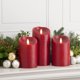 thumbnail image 2 of Velas LED sin llama Luminara Burgundy, juego de 3 con mando a distancia, 2 of 8