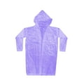 thumbnail image 4 of Poncho Rain impermeable para adultos manga larga Poncho de lluvia 3d para parques temáticos de Rainy Days violeta, 4 of 8