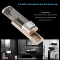 thumbnail image 2 of CHUANGDIAN Manual Hand Soap Dispenser with Double Sided Foam Tape Wall Mount Liquid Shampoo Shower Gel Dispenser Hand Cleanser Washroom Lotion Dispenser for Bathroom Restroom Hotel 200ml, 2 of 8