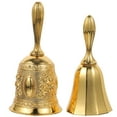 thumbnail image 1 of 2pcs Christmas Party Hand Bell Restaurant Service Bell Vintage Bell Desk Service Tool, 1 of 9
