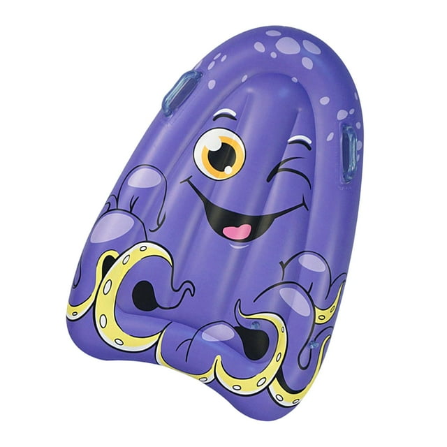 Tabla de surf inflable con asas, tabla de Surf, juguete divertido, colchoneta flotante, tabla de cuerpo de Surf, boya, Kickboard para adultos, , Púrpura Sunnimix Tabla de bodyboard hinchable