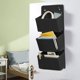 thumbnail image 1 of Organizador colgante para puerta, bolsa de almacenamiento de 3 niveles, organizador de ropa colgante, ideal para objetos pequeños, bolsillo ajustable, metal resistente, para dormitorio, 1 of 7