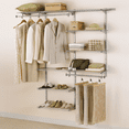 thumbnail image 2 of Rubbermaid Configurations 3 Ft. To 6 Ft. Titanium Closet System - Pack of 4 — Residential Use, Standard Application, 2 of 4