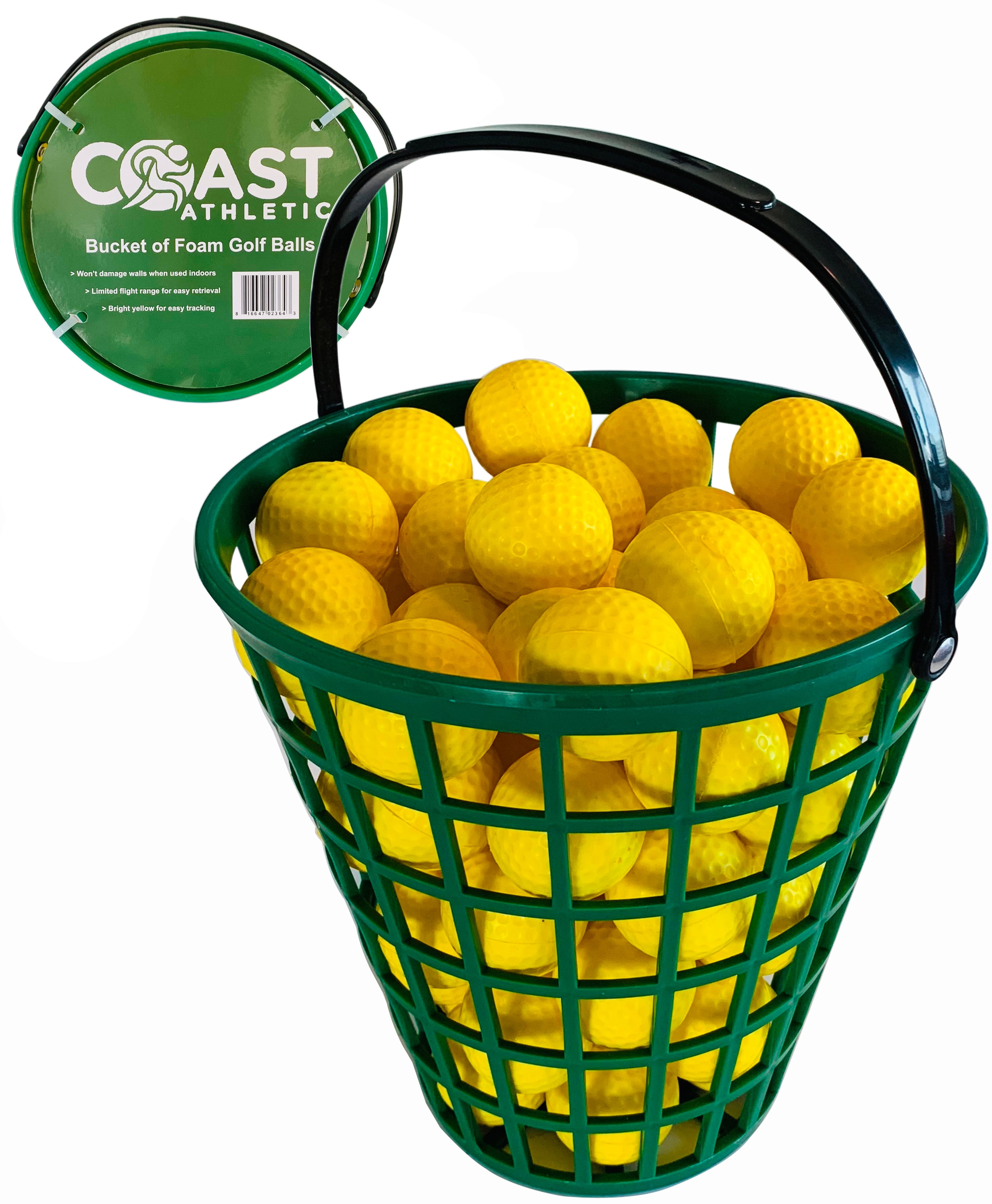 Coast Athletic Golf Balls, Yellow 