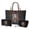 Black - Skeleton Rose Spider Web, variant on DISNIMO Cow Skull Print Handbag and Wallet with Makeup Pouch Hippie Flower Print Top Handle Purse Set of 3 Womens Tote Bags for Travel Work Party Shopping