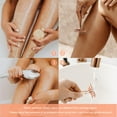 thumbnail image 3 of Rose Gold Double Edge Safety Razor for Women,with 10 Platinum Coated Double Edge Safety Razor Blades, Reusable Metal Razors for Men, Travel Essentials Single Blade Razor, 3 of 5