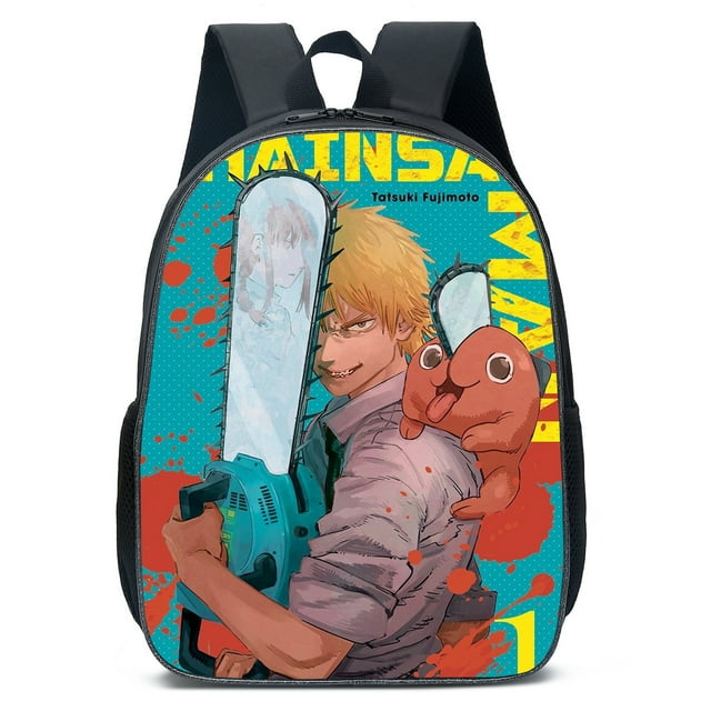 Mochila escolar infantil con dibujos animados de Denjis Pochitas para hombre, 30 x 15 x 40 cm