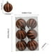 thumbnail image 3 of Adornos de árbol de Halloween, conjunto de bolas de 6PCS 6CM, bolas brillantes, negro naranja blanco, 3 of 7