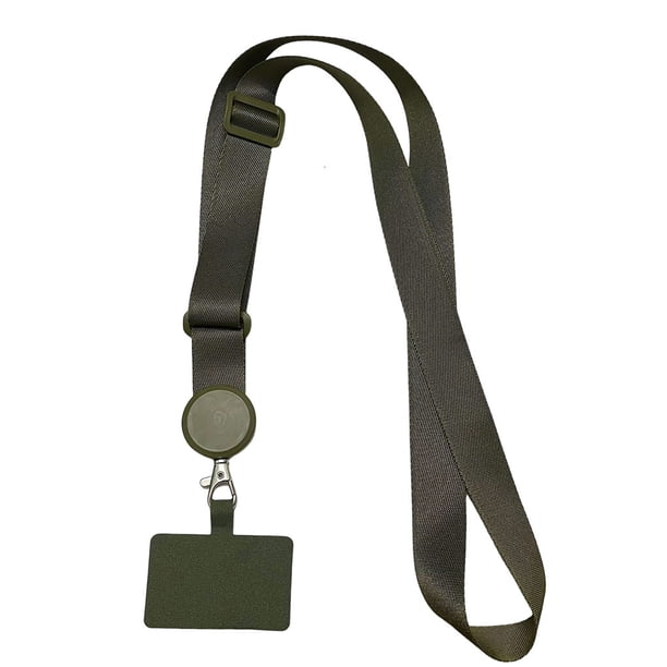 Matsuzay Cordones universales para teléfono, parche cruzado para viajar, senderismo, portátil, desmontable, para colgar en el cuello, correa de cuerda Teléfono y Comunicación Verde