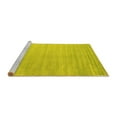 thumbnail image 2 of Ahgly Company Machine Washable Indoor Square Abstract Yellow Contemporary Area Rugs, 8' Square, 2 of 4