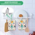 thumbnail image 4 of Yayeee Pot Holders Kitchen Heat Resistant with Pocket 7"x9.8" Cotton Oven Cooking Hot Pads, Abstract Floral, 4 of 7