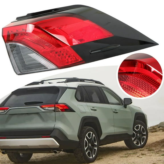 Car Tail Lamp Rear Brake Light Turn Signal Lamp Replacement for 2019-2020 Toyota RAV4 815500R090 TO2805148 Right Side Taillight