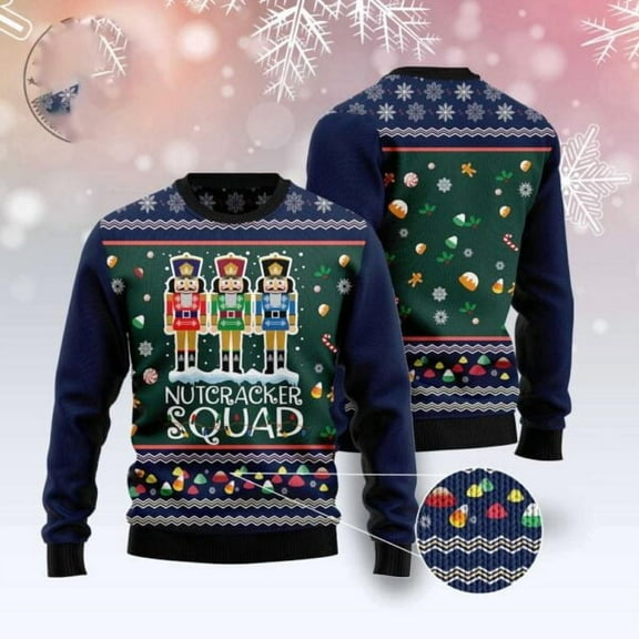 Nutcracker Squad 3D Christmas Sweater, Christmas Sweater, 3D Sweater, Funny Xmas Sweaters