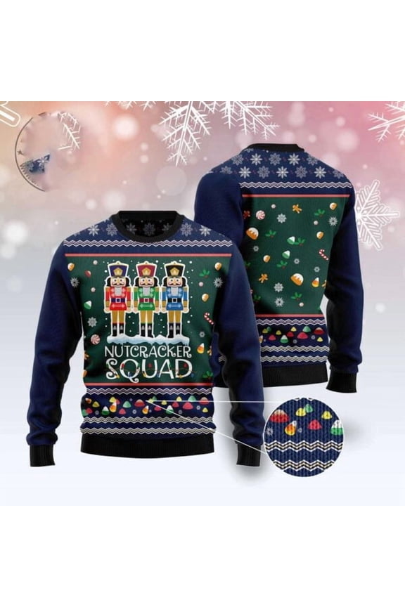 Nutcracker Squad 3D Christmas Sweater, Christmas Sweater, 3D Sweater, Funny Xmas Sweaters