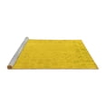 thumbnail image 2 of Ahgly Company Machine Washable Indoor Rectangle Solid Yellow Modern Area Rugs, 3' x 5', 2 of 4