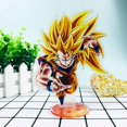thumbnail image 1 of Animación de Dragon Ball Super Saiyan, Son Goku, Kakarotto, modelo de decoración de escritorio, adorno acrílico, juguete para niños, Decoración, regaloHeight about 15.5cm Gong Bohan LED, 1 of 2
