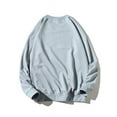 thumbnail image 2 of ZAFUL for Men Casual Contrast Letter Print Sweatshirt Light Blue S, 2 of 2