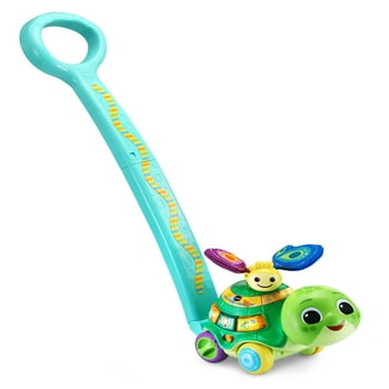 VTech 2-in-1 Toddle and Talk Turtle Interactive Floor Play and Push Toy