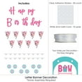 thumbnail image 5 of Big Dot of Happiness Pawty Like a Puppy Girl - Pink Dog Birthday Party Letter Banner Decoration - 36 Banner Cutouts and Happy Birthday Banner Letters, 5 of 7