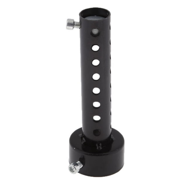 Échappement de Moto en Acier Inoxydable Noir de 48 Mm Pouvant Insérer une Chicane Réglable