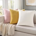 thumbnail image 6 of decorUhome 18x18 Set of 2 Throw Pillow Covers, Decorative Soft Chenille Pillow Covers for Couch, Blush Pink, 6 of 9