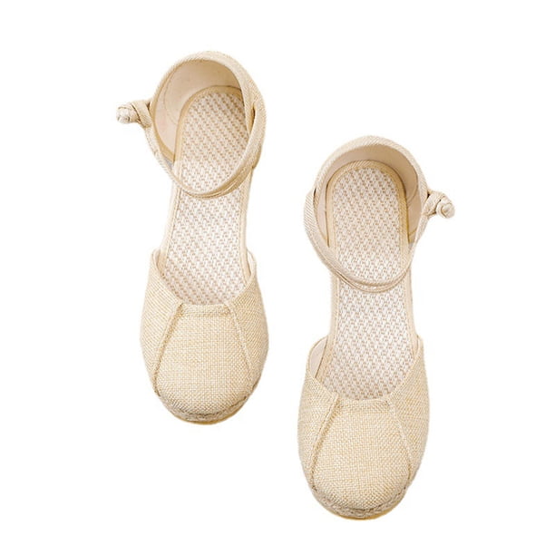 Amzcrzy Zapatos de mujer,Zapatos de mujer,Zapatillas de mujer, Sandalias de mujer cómodas con punta redonda y diseño plano extragrande para vacaciones en la playa Sandalias Mujer Zapatillas De Casa
