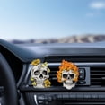 thumbnail image 1 of 2x Clips de ventilación del ambientador del coche, Clips de ventilación del cráneo, accesorios de decoración del coche de Halloween, difusor de Estilo B Macarena Clip de ventilación del ambientador, 1 of 8