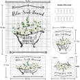 thumbnail image 6 of 4 Pcs Floral Shower Curtain Flowers Leaves Bathroom Sets with Shower Curtain and Rugs Vintage Farmhouse Bathroom Decor Country Bathtub on Rustic Wood Backdrop Bathroom Rugs Mat Toilet Lid Cover, 6 of 7