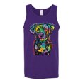 thumbnail image 3 of Dean Russo Unconditional Loyalty Dog Lover Mens Graphic Tank Top, Purple, XX-Large, 3 of 6