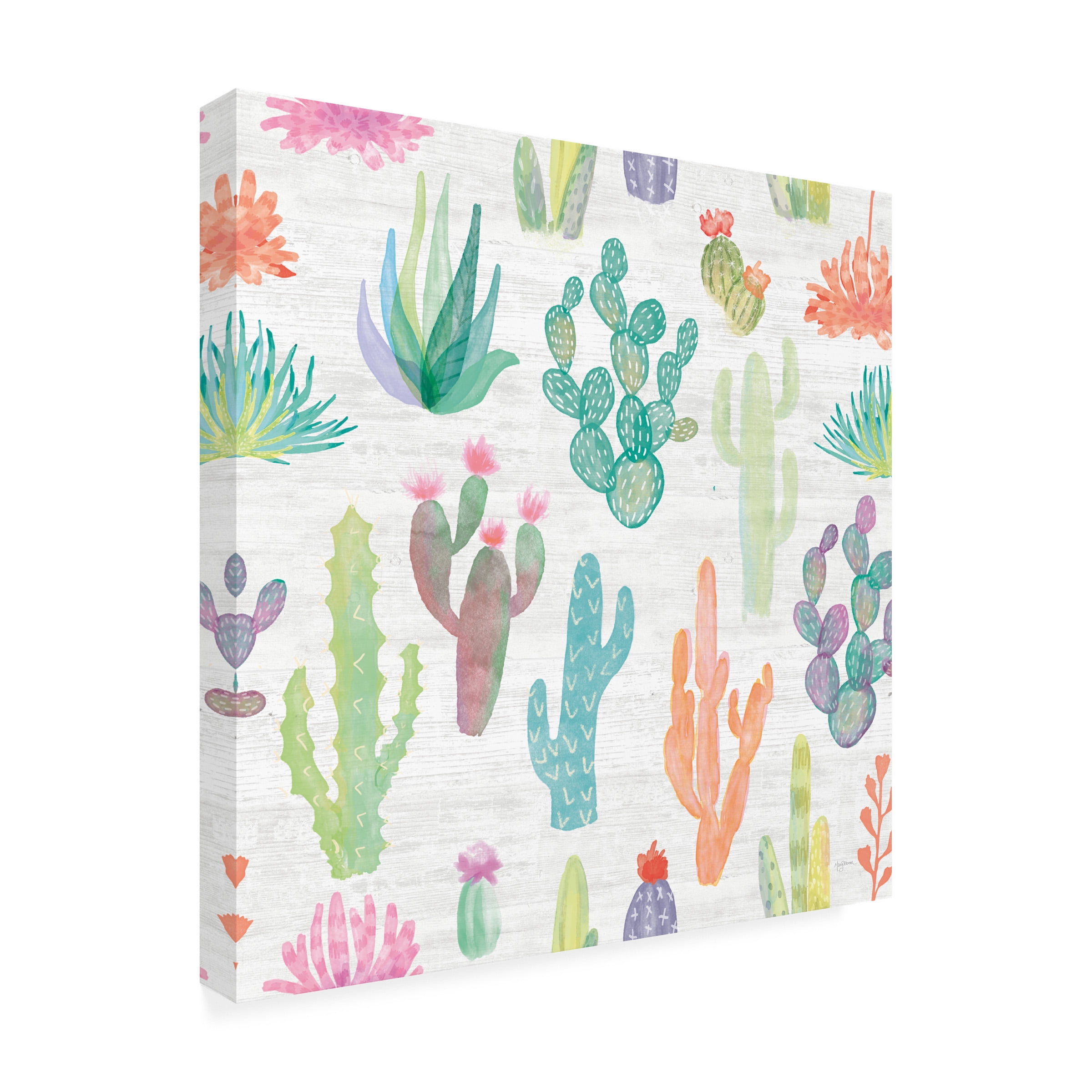 Mary Urban 'Lovely Llamas Pattern I' Canvas Art