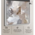 thumbnail image 2 of Faded Textured III Canvas Boho Minimalist by Art Remedy, White Frame, 40 x 40, 2 of 7