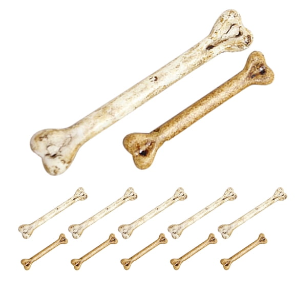 Hemobllo 12 Pcs Spooky Plastic Bones Assorted Color Fake Bone Adornment For Themed Parties