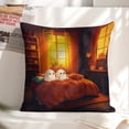 thumbnail image 6 of Cozy Halloween Bedroom Linen toss pillowcase decoration pillowcase gifting preferred 18x18 inch cushion cover sofa pillowcase sofa bedroom living room car, 6 of 8