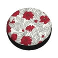 thumbnail image 3 of Balery Leaves And Anemonetire Cover Waterproof Dust-Proof, Universal Spare Wheel Tire Cover For Trailer, Rv, Suv Truck And Vehicle Camper Accessories-17 Inch, 3 of 9