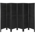 thumbnail image 5 of Oriental Furniture 5 1/2 ft. Tall Venetian Room Divider - 4 Panel - Black, 5 of 5