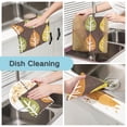 thumbnail image 2 of Autumn Leaves 6 Pack Kitchen Cleaning Cloths 11'' x 11'', Super Absorbent, Soft Double Layer Plush for Dish and Surface Cleaning, 2 of 9