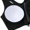 thumbnail image 4 of Sports Bras with Zipper Front Medium High Impact Support Strappy Back Workout Bra Tops, 4 of 8