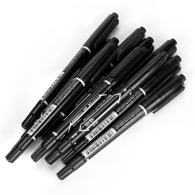 Marqueur à Double Extrémité, 10 Pcs Marqueur à Séchage Rapide, Marqueur Coloré, Matériaux de Qualité