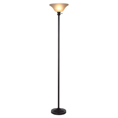 71 25 In Bronze Torchiere Floor Lamp 1000029926 New Hampton Bay Departments