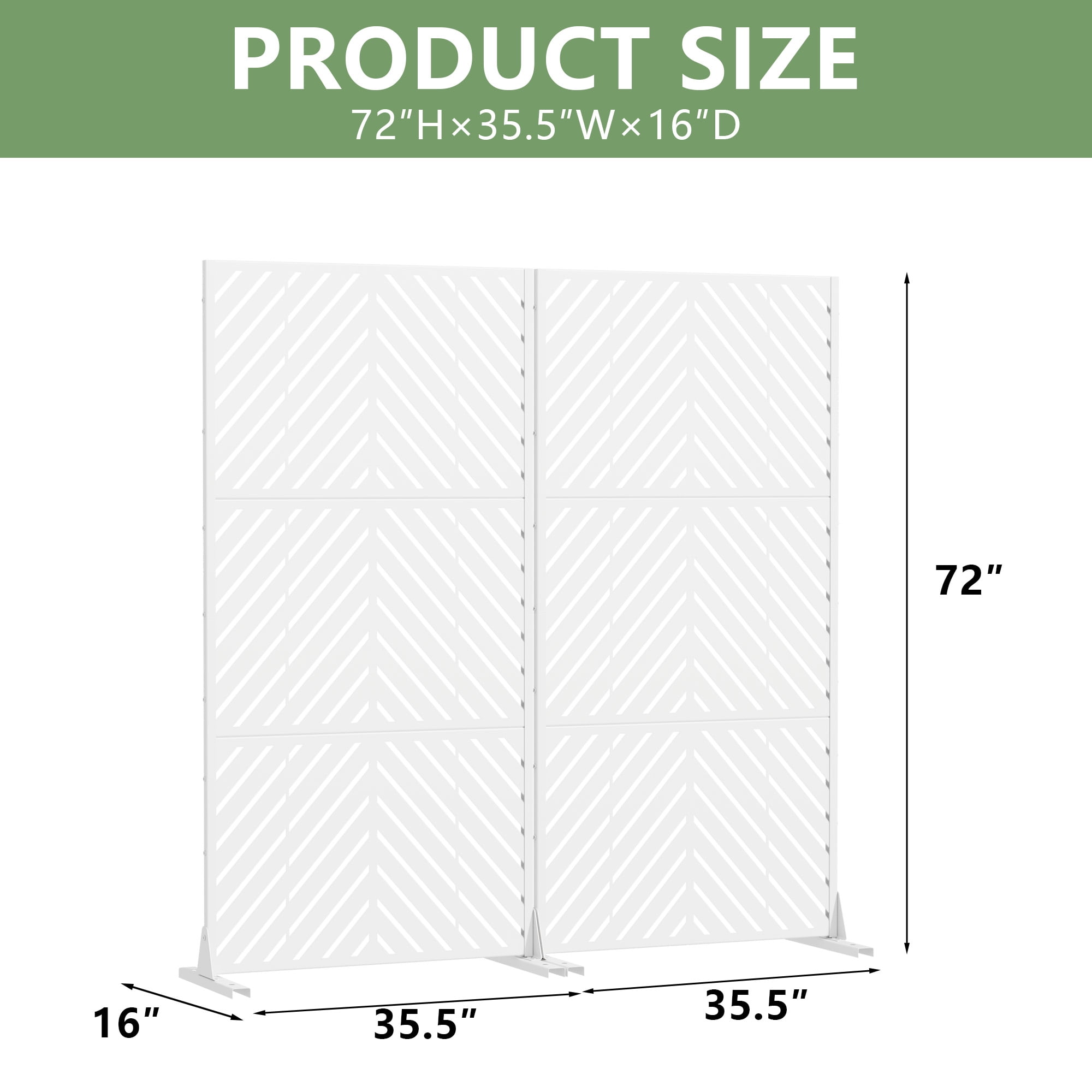 Privacy Metal Screen Fence Panel