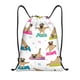 thumbnail image 1 of Fotbe Yoga Dogs Poses Bolsa Mochila con Cordón Estampada, Bolsa de Gimnasio Deportiva, Bolsa Cinch, Bolsa con Cordón para Hombres y Mujeres-Medium, 1 of 6