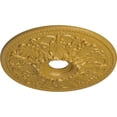 thumbnail image 3 of Ekena Millwork 23 7/8"OD x 4"ID x 2 1/8"P Ashley Ceiling Medallion (Fits Canopies up to 4 3/4"), Hand-Painted Iridescent Gold, 3 of 6
